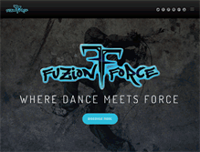 Tablet Screenshot of fuzionforce.com